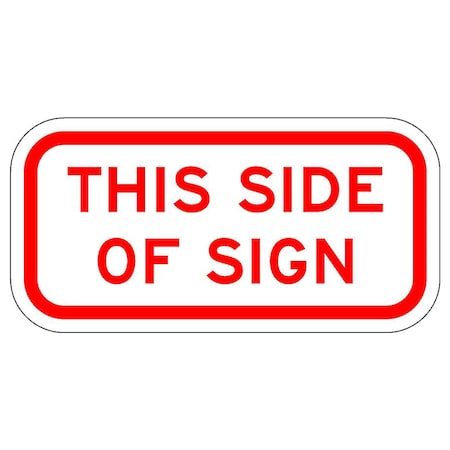 Sign Solutions Usa 12 in W, 6 in H, Aluminum, White DUS08DWT1206R7-202P